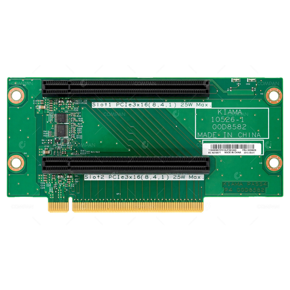 00D8629 IBM RISER CARD SLOT 1-2 FOR X3630 M4 00D8570, 00D8582